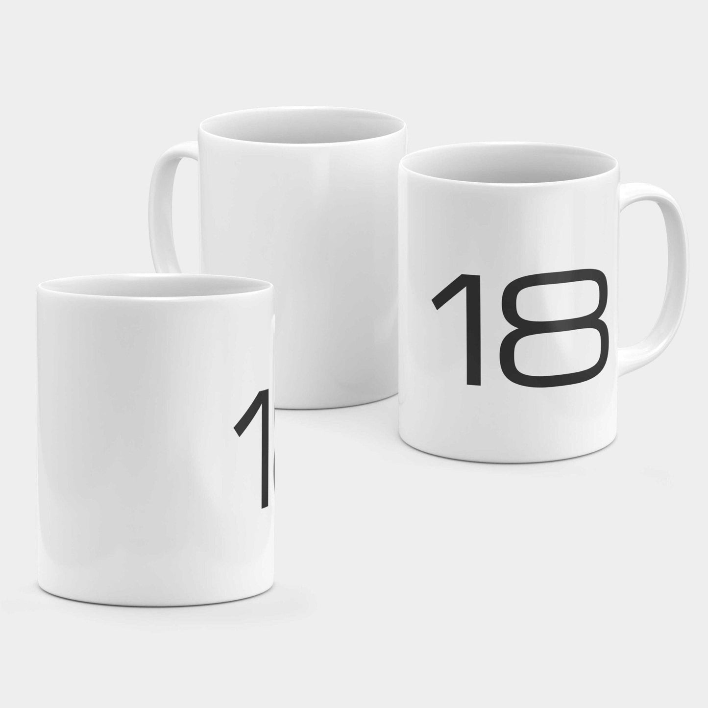 Birthday Number 11oz Mug XVIII-Mugs-The Design Craft