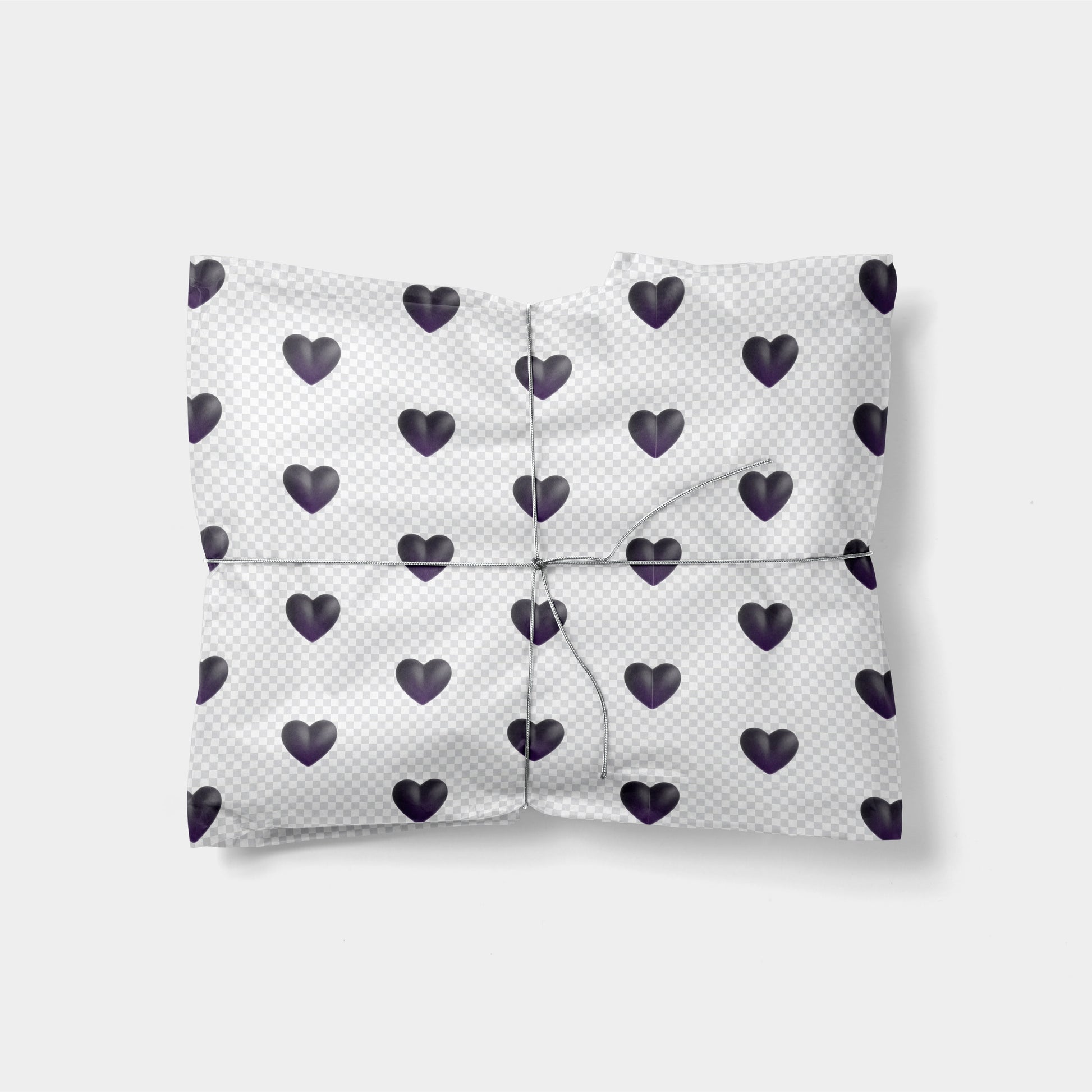 Black Heart Emoji Gift Wrap-Gift Wrapping-The Design Craft