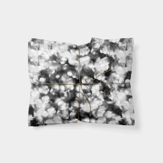 Black & White Bokeh Gift Wrap