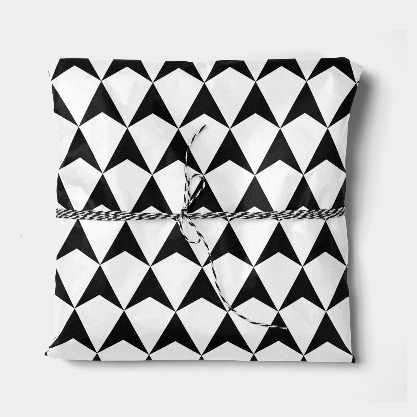 Black & White Geo Shape Gift Wrap V-Gift Wrapping-The Design Craft