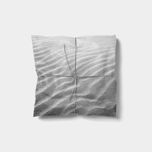 Black and White Beach Sand Gift Wrap-Gift Wrapping-The Design Craft