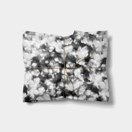 Black and White Bokeh Gift Wrap-Gift Wrapping-The Design Craft