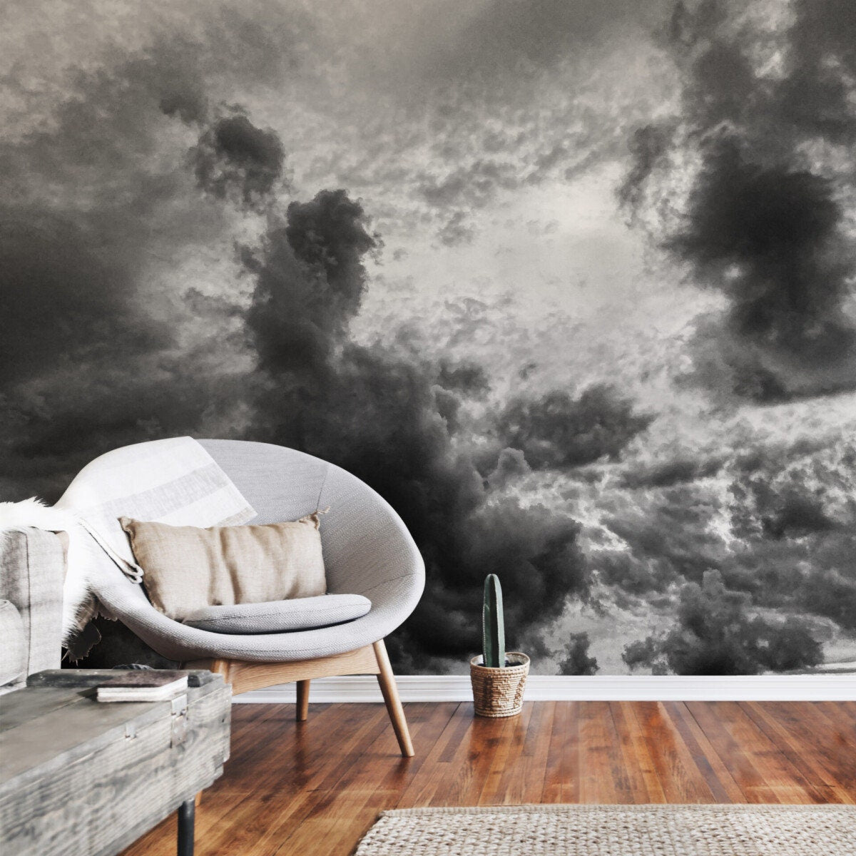 Black and White Clouds, Surface Design-Surface Design-The Design Craft