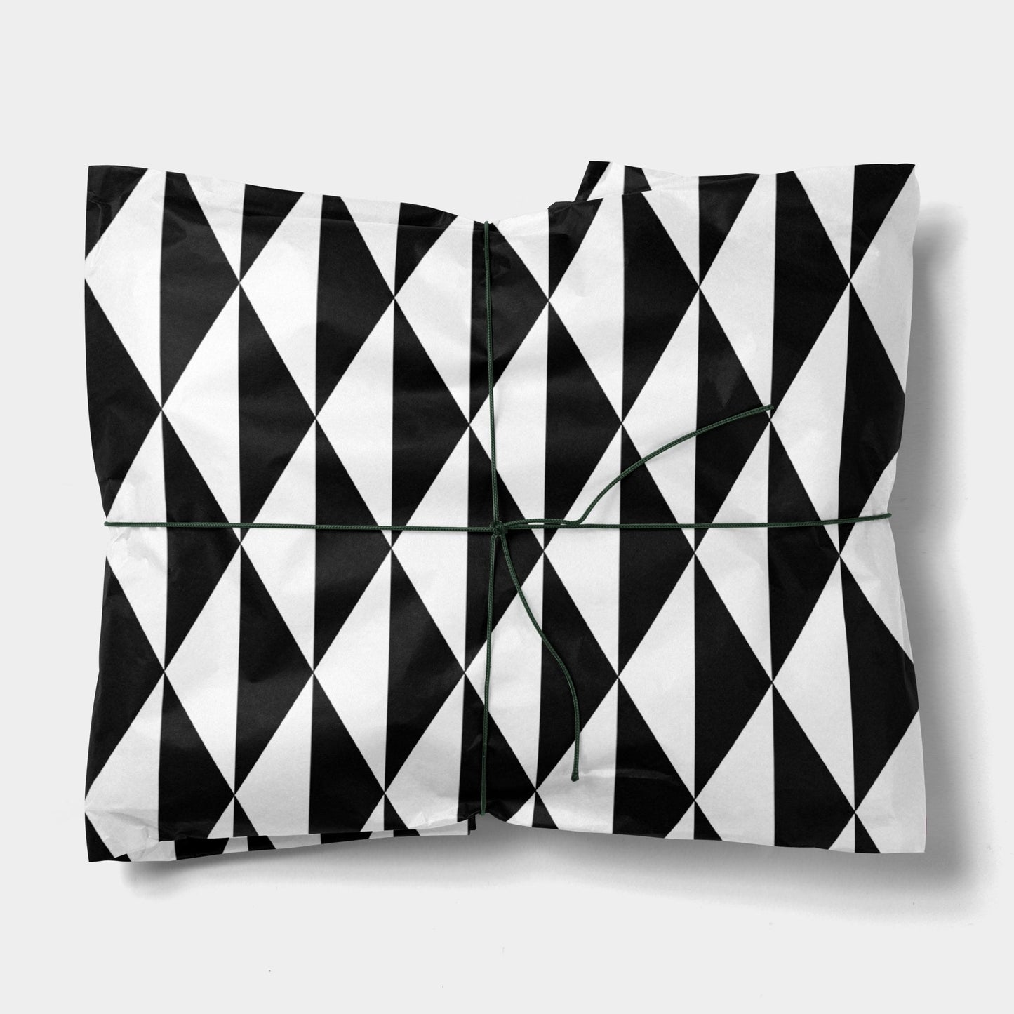 Black and White Geo Shapes Gift Wrap-Gift Wrapping-The Design Craft