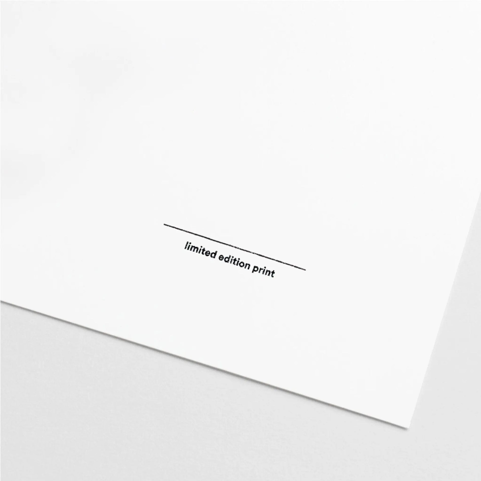 Blank Limited Edition Print Stamp II