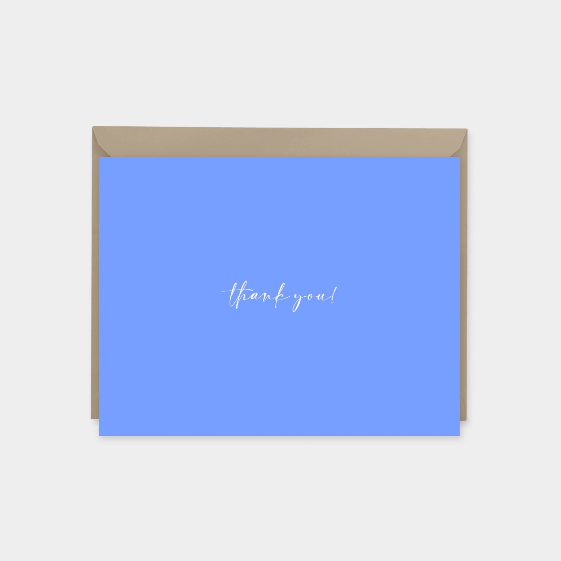 Blue Handwriting Note Card-Greeting & Note Cards-The Design Craft