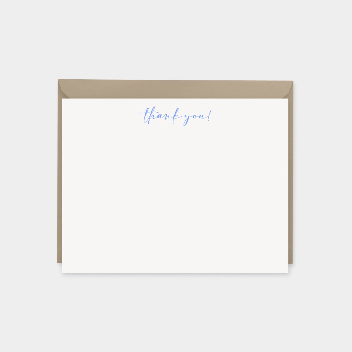 Blue Handwriting Note Card-Greeting & Note Cards-The Design Craft