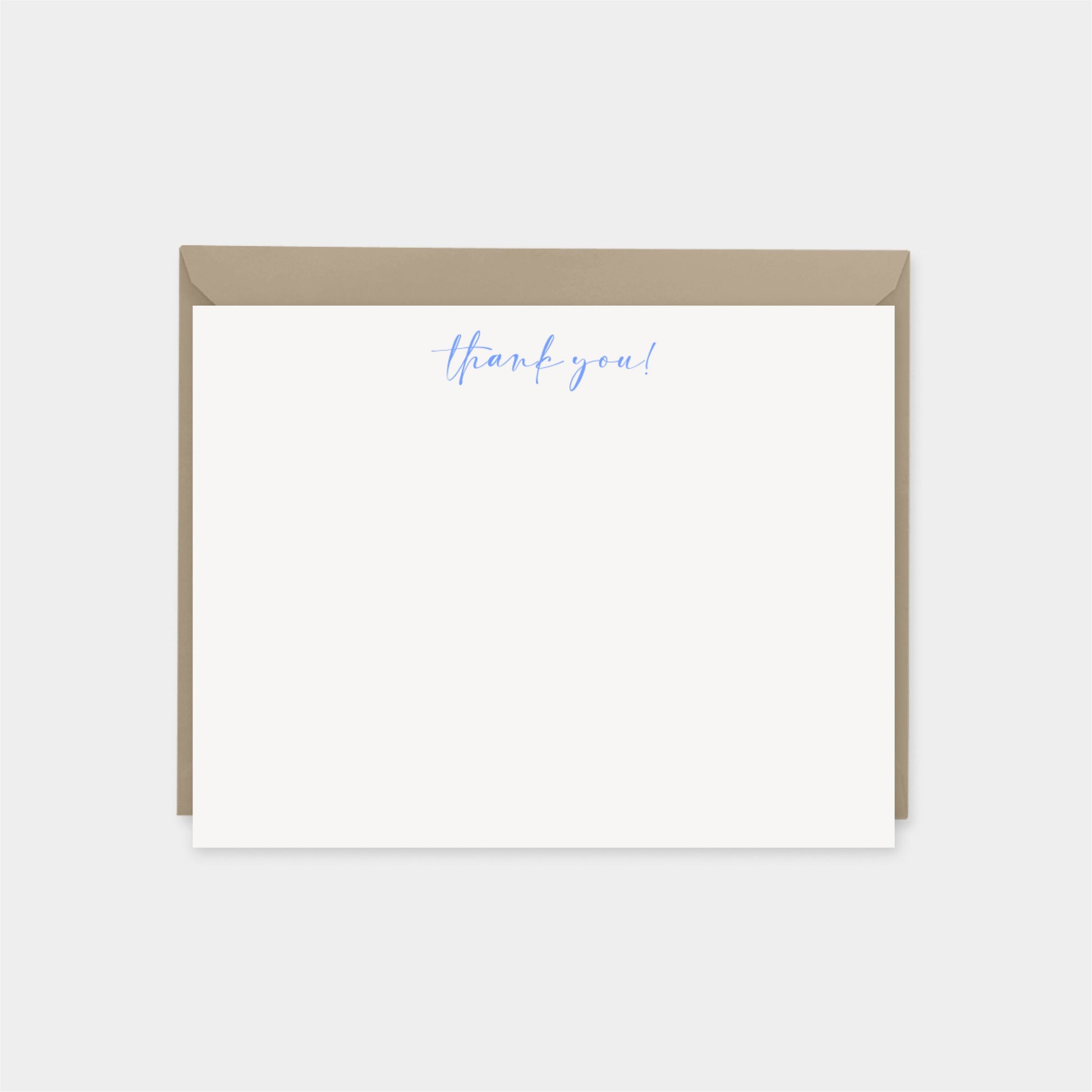 Blue Handwriting Note Card-Greeting & Note Cards-The Design Craft