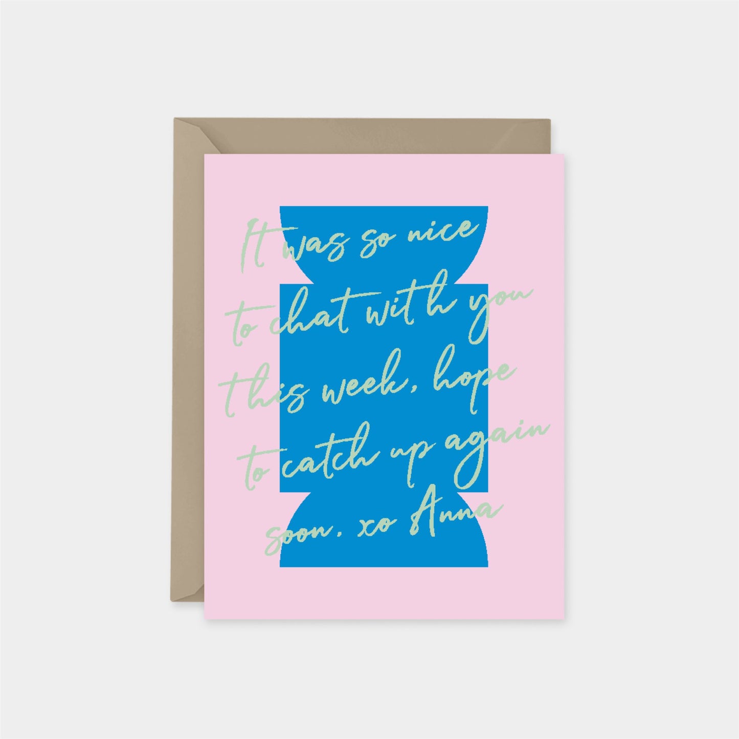 Blue Neo Shape Art Card XXII