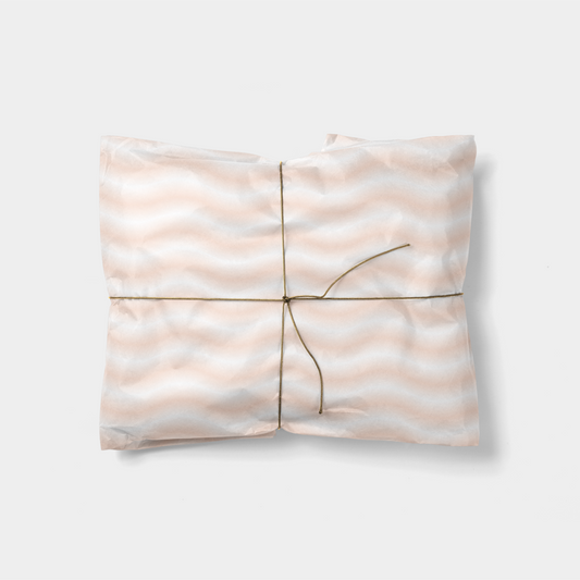 Blush Gradient Waves Gift Wrap-Gift Wrapping-The Design Craft