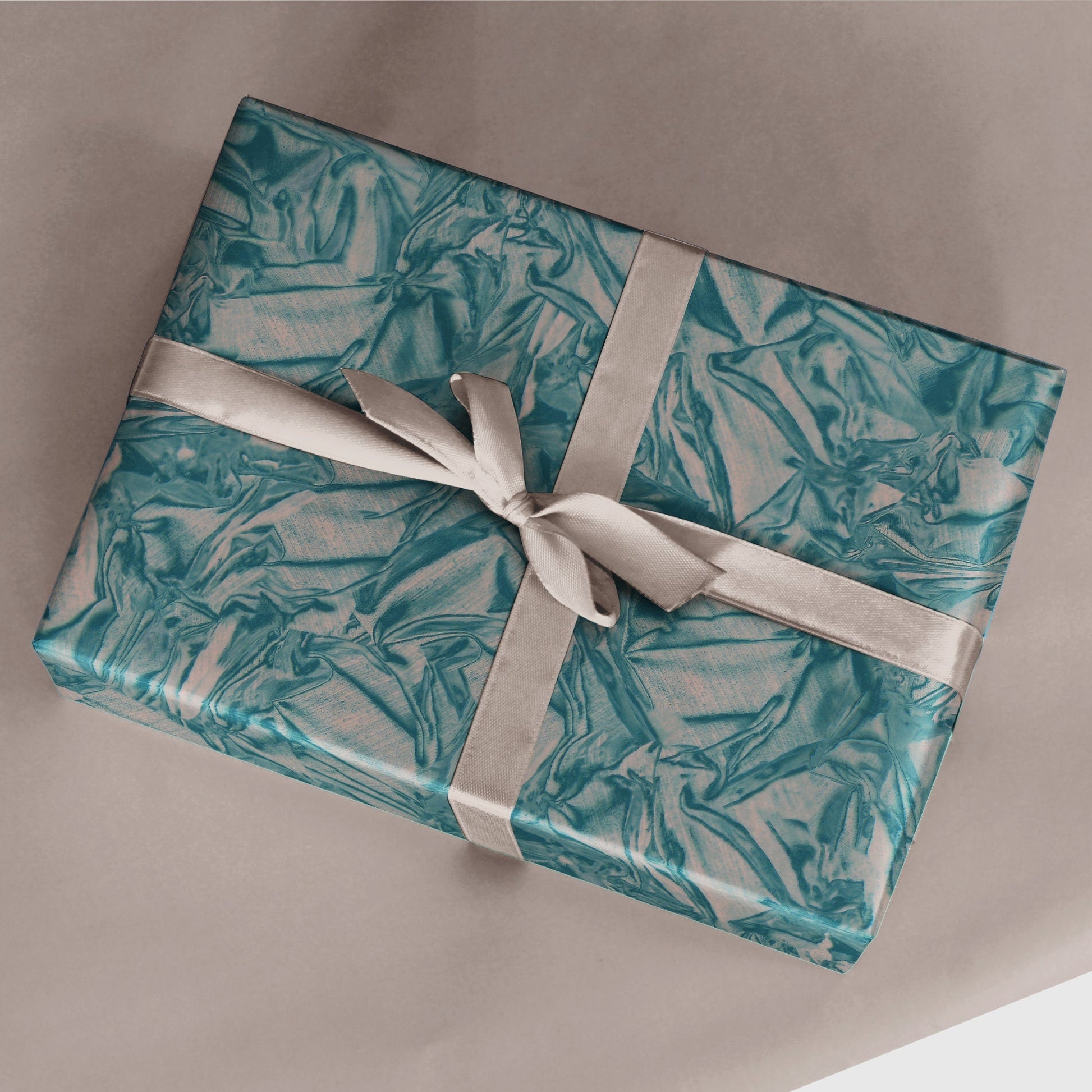 Blush and Verdigris Gift Wrap-Gift Wrapping-The Design Craft