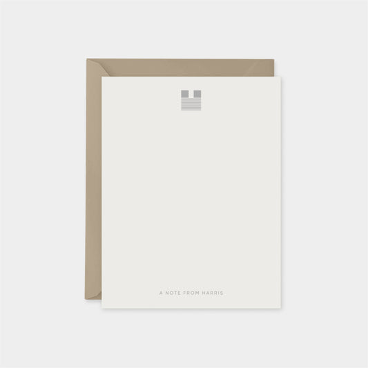 Boccaccio Font Monogram Note Cards II-Greeting & Note Cards-The Design Craft