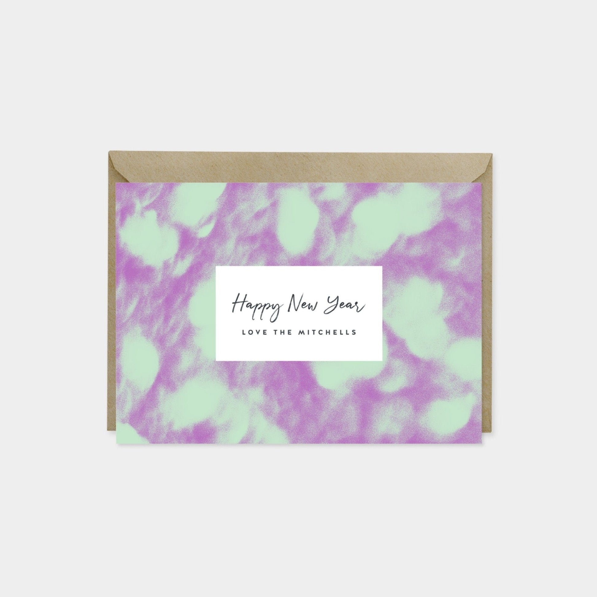 Bokeh Custom Happy New Year Cards-Greeting & Note Cards-The Design Craft