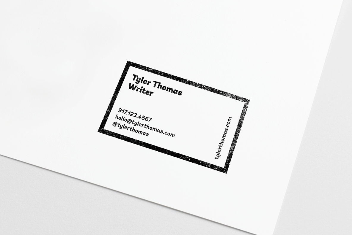 Business Card Stamp No. 2-Rubber Stamps-The Design Craft