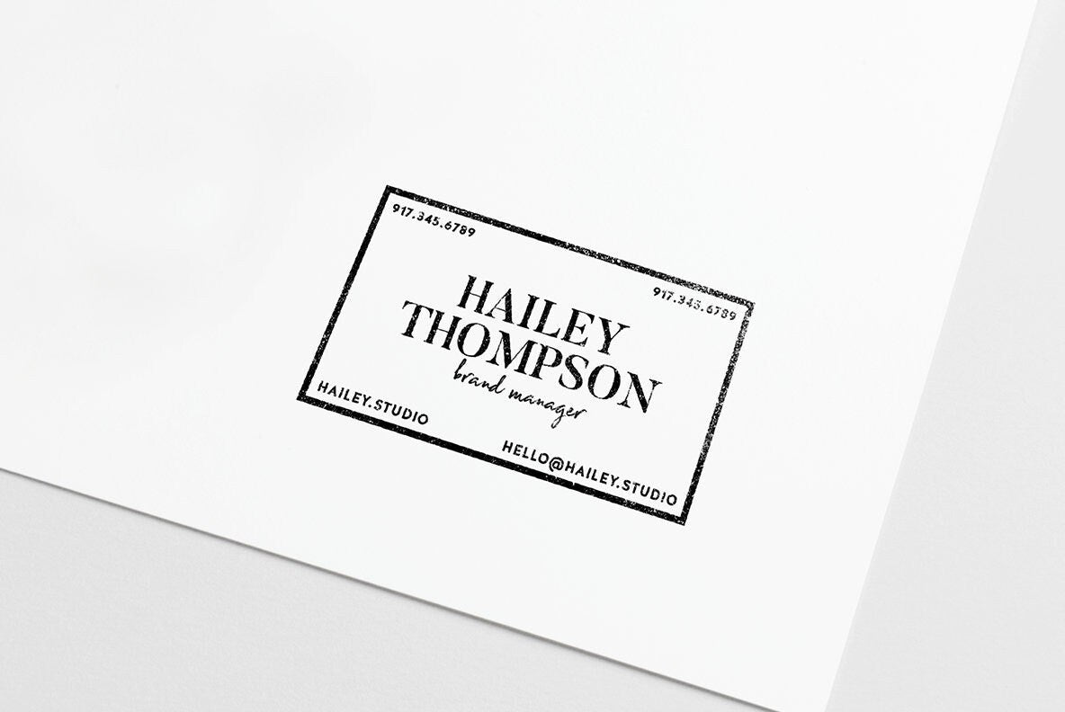 Business Card Stamp No. 9-Rubber Stamps-The Design Craft