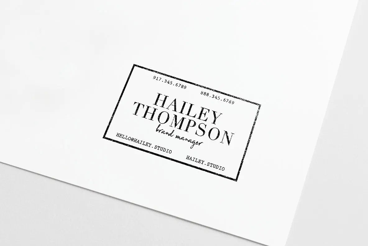 Business Card Stamp VIII
