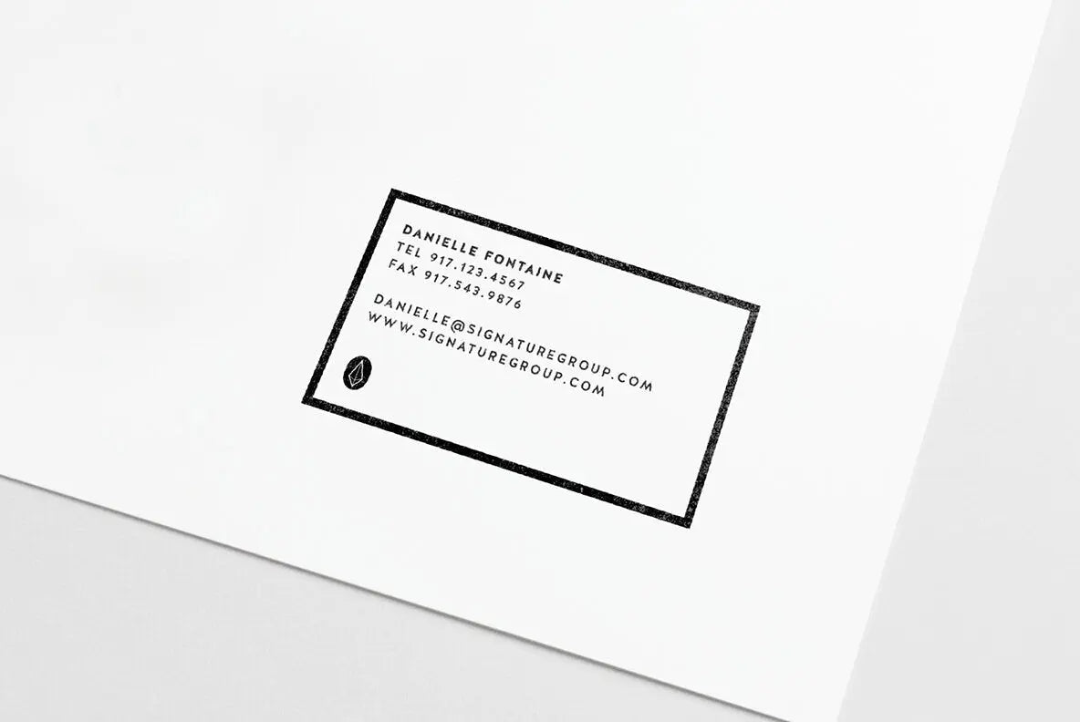 Business Card Stamp XIII