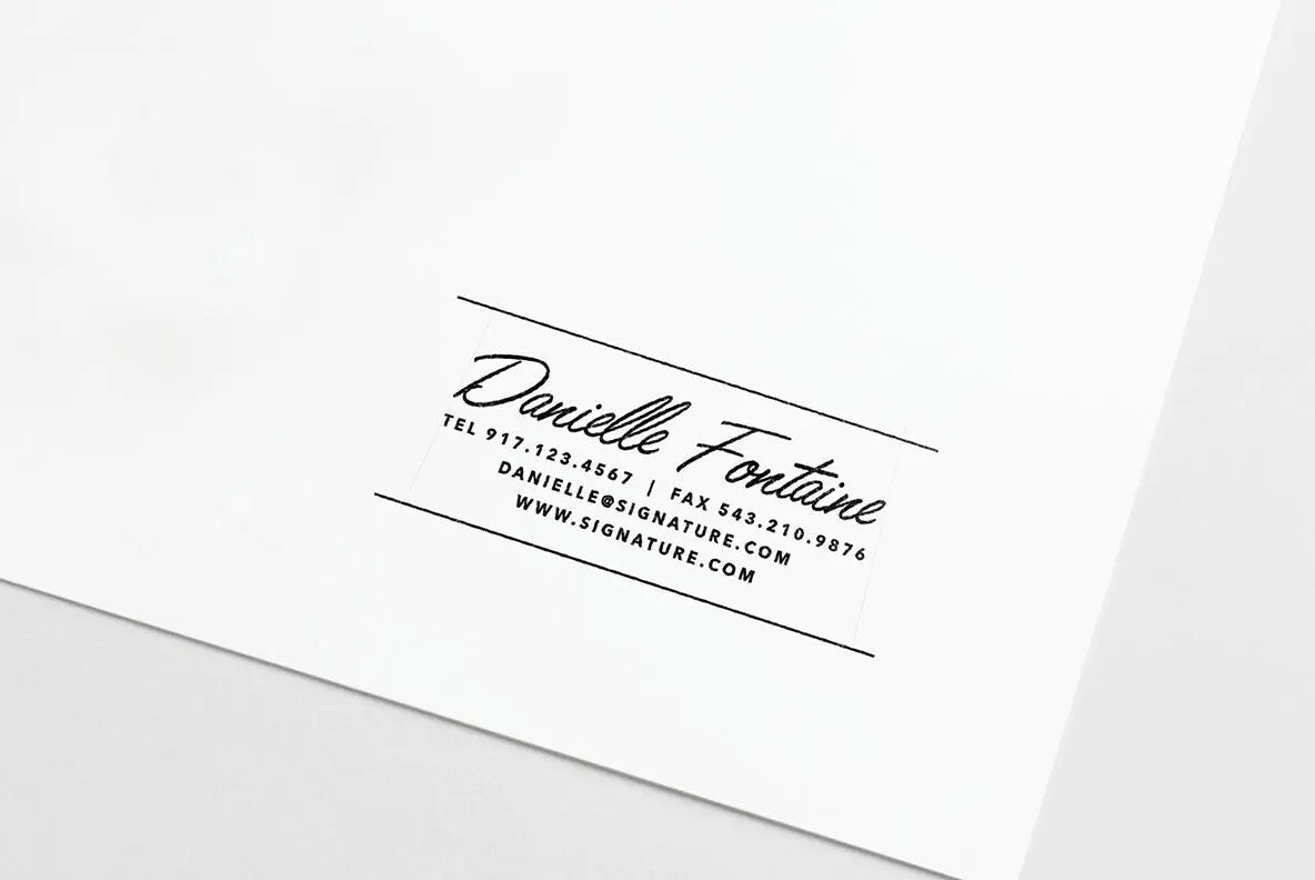 Business Card Stamp XXIV