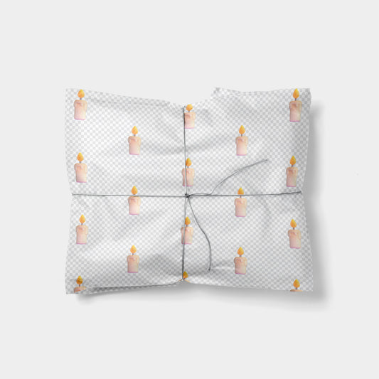 Candle Emoji Gift Wrap-Gift Wrapping-The Design Craft