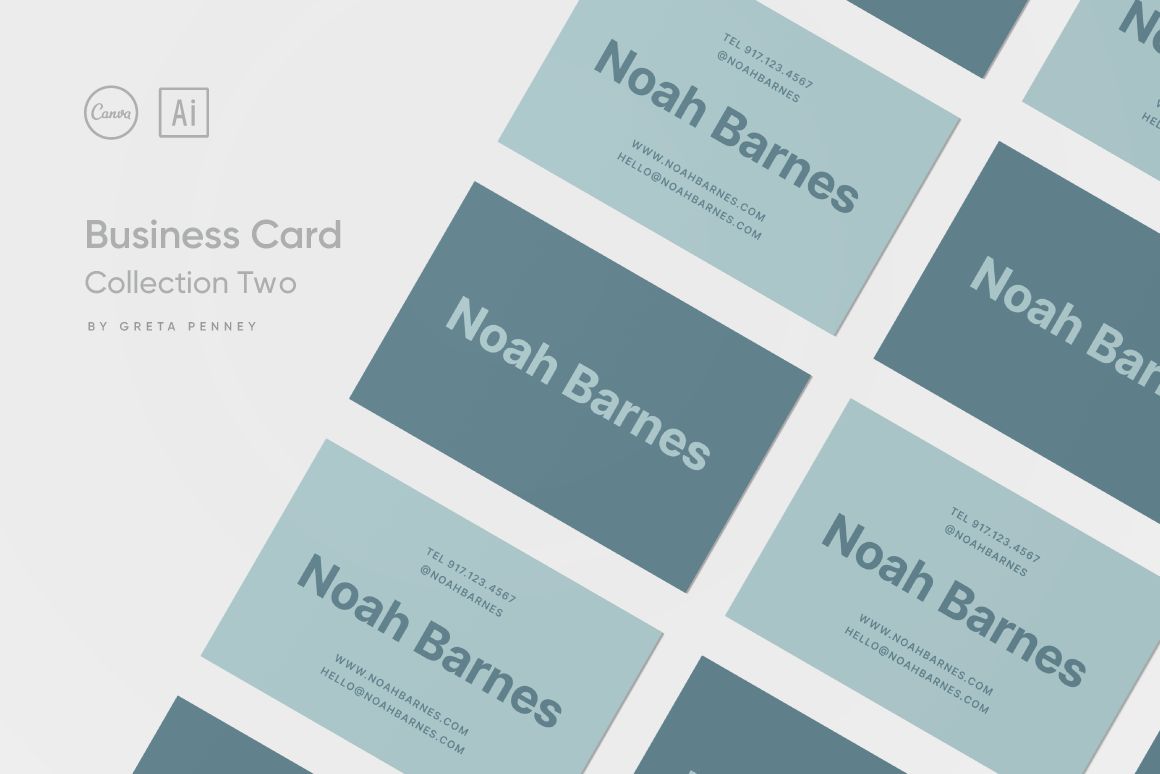 Canva + AI Business Card Collection II-Greeting & Note Cards-The Design Craft