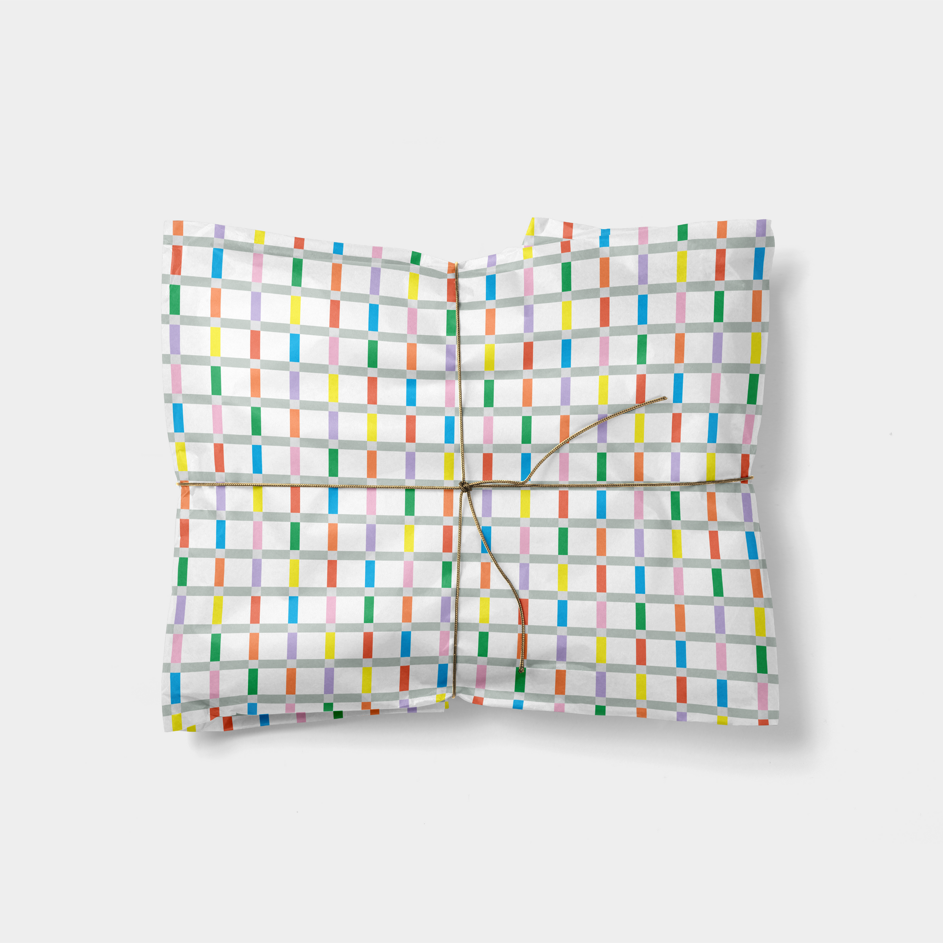 Checkerboard Grid Gift Wrap II-Gift Wrapping-The Design Craft