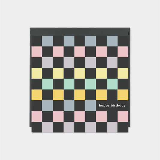 Checkerboard Square Card-Greeting & Note Cards-The Design Craft