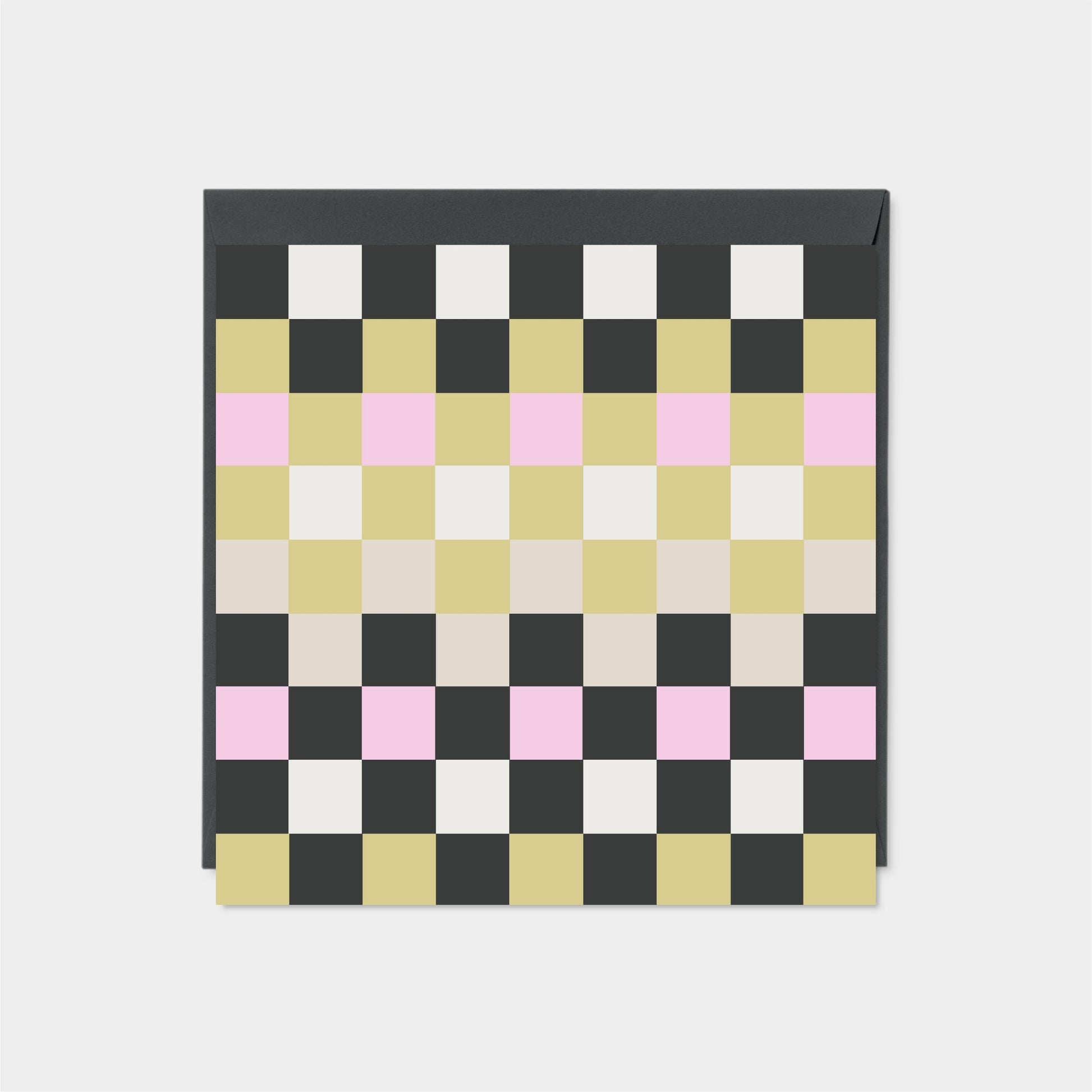 Checkerboard Square Card II-Greeting & Note Cards-The Design Craft