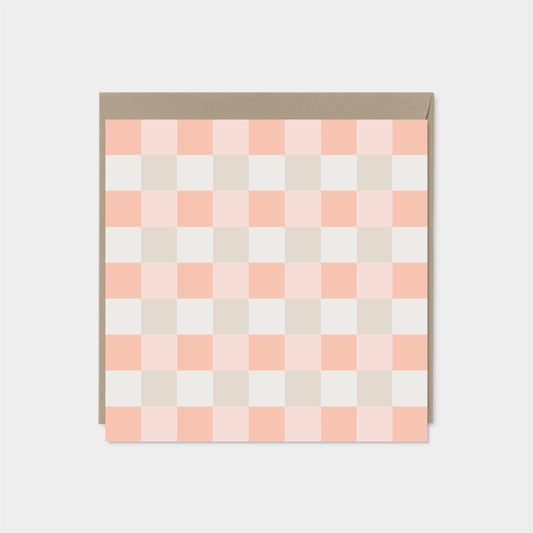 Checkerboard Square Card III-Greeting & Note Cards-The Design Craft