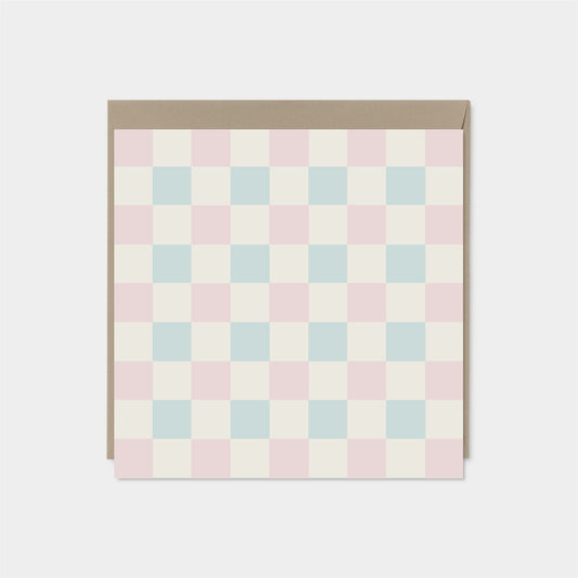 Checkerboard Square Card IV-Greeting & Note Cards-The Design Craft