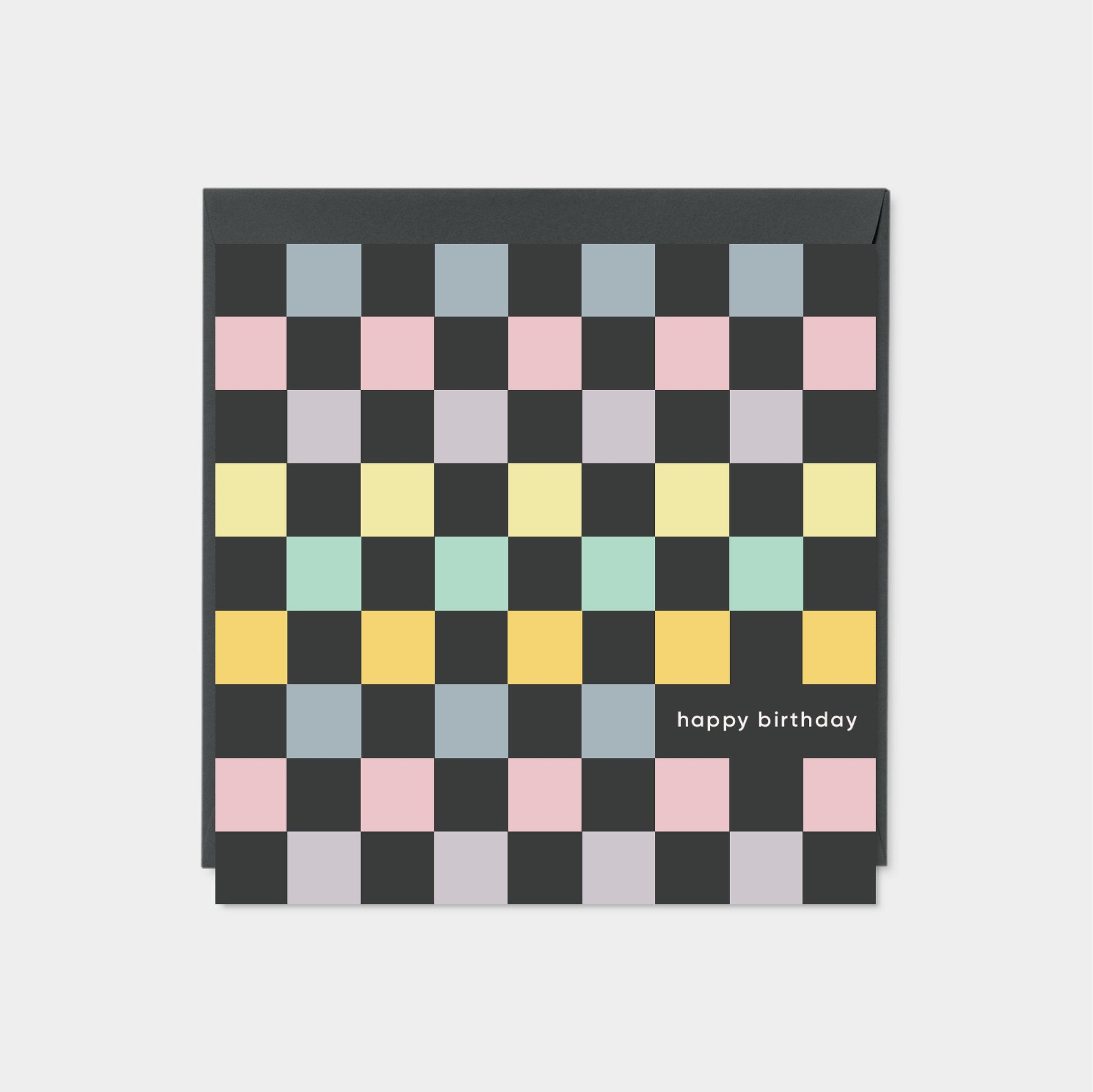 Checkerboard Square Card-The Design Craft