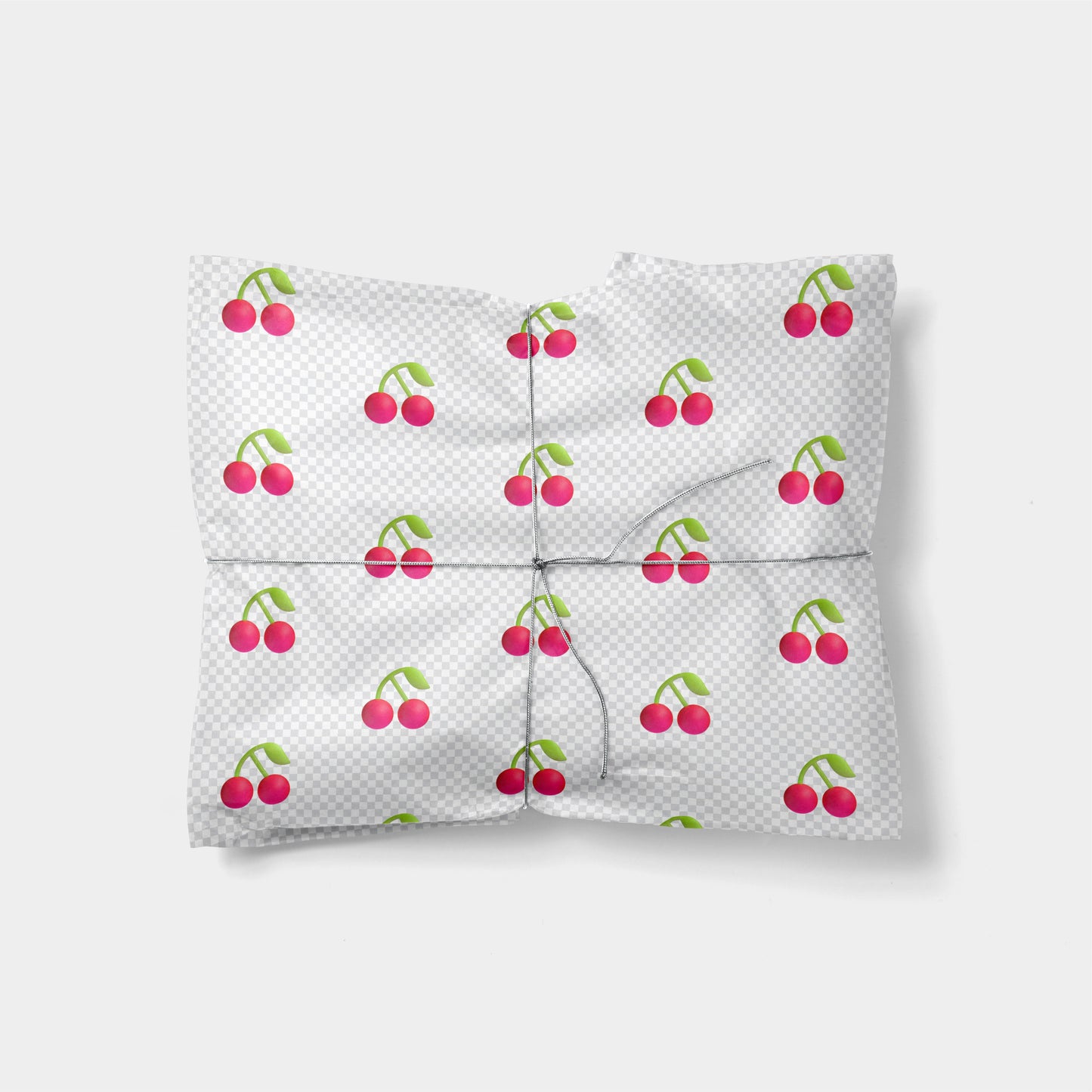 Cherry Emoji Gift Wrap-Gift Wrapping-The Design Craft