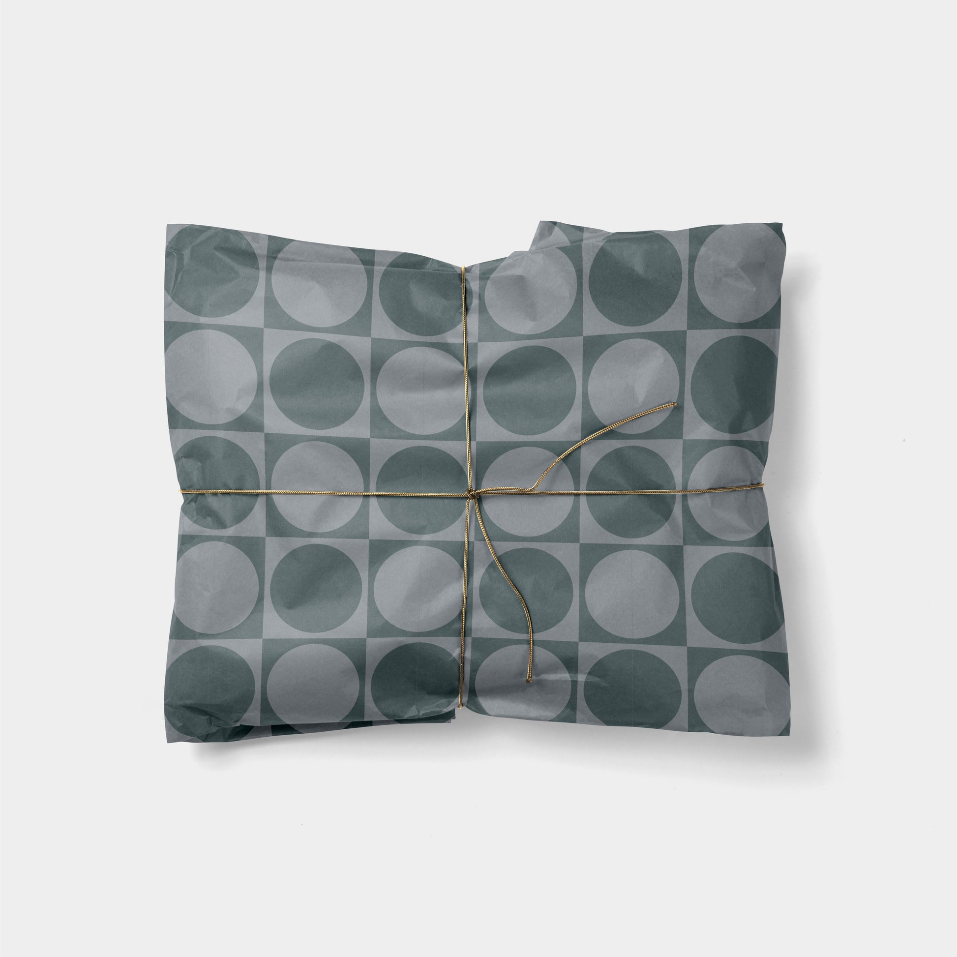 Circle Checker Gift Wrap II-Gift Wrapping-The Design Craft