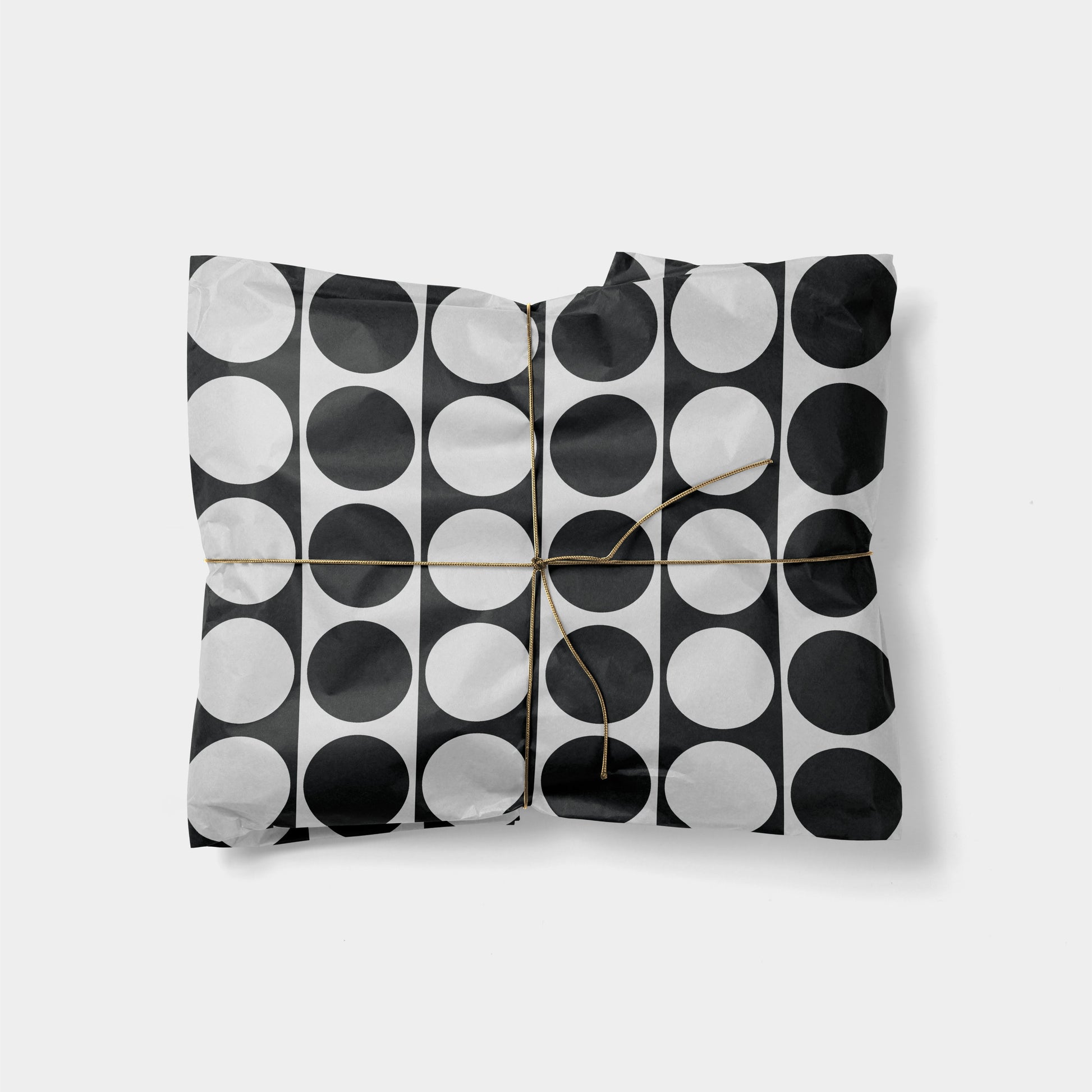 Circle Checker Gift Wrap V-Gift Wrapping-The Design Craft