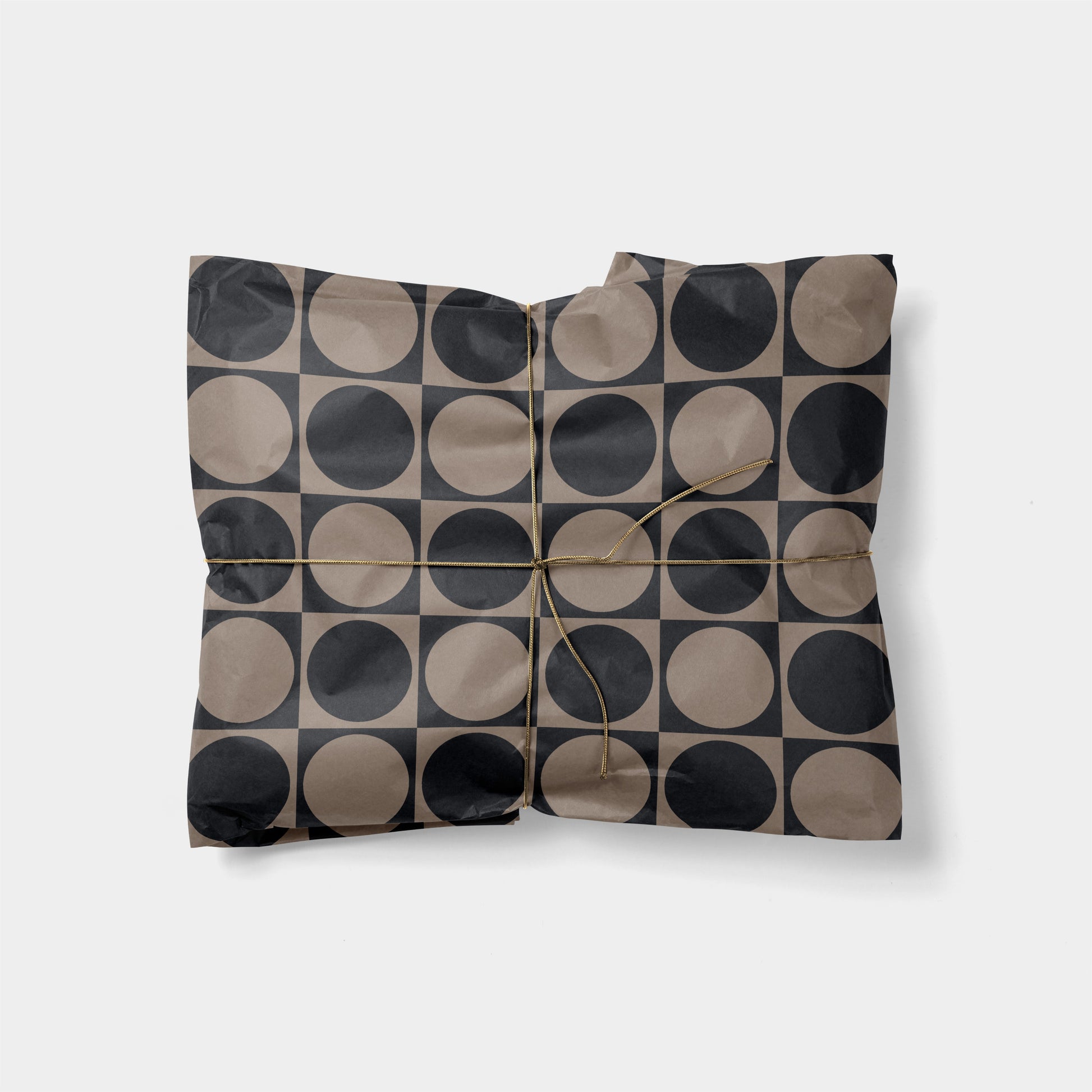 Circle Checker Gift Wrap XIII-Gift Wrapping-The Design Craft