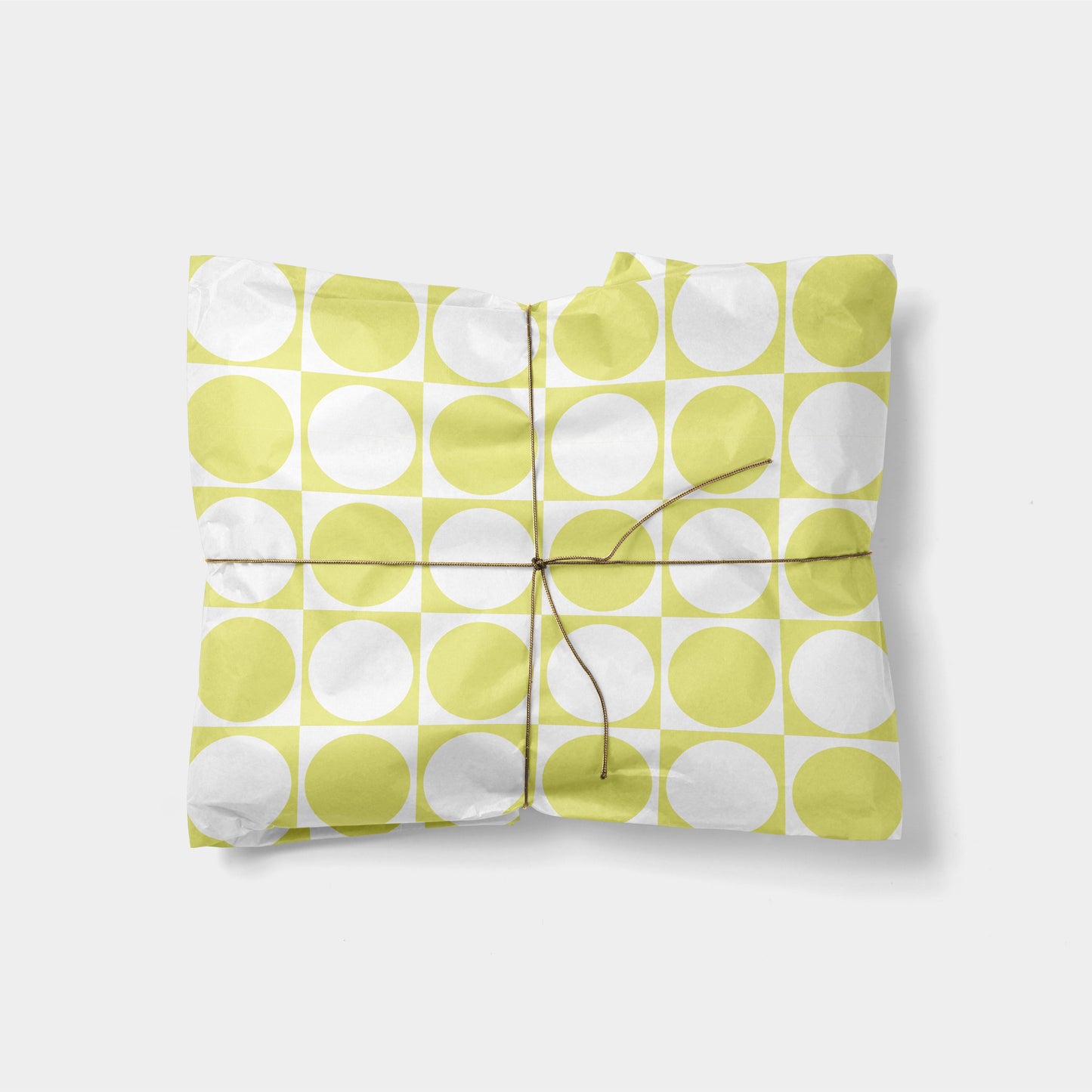 Circle Checker Gift Wrap XV-Gift Wrapping-The Design Craft