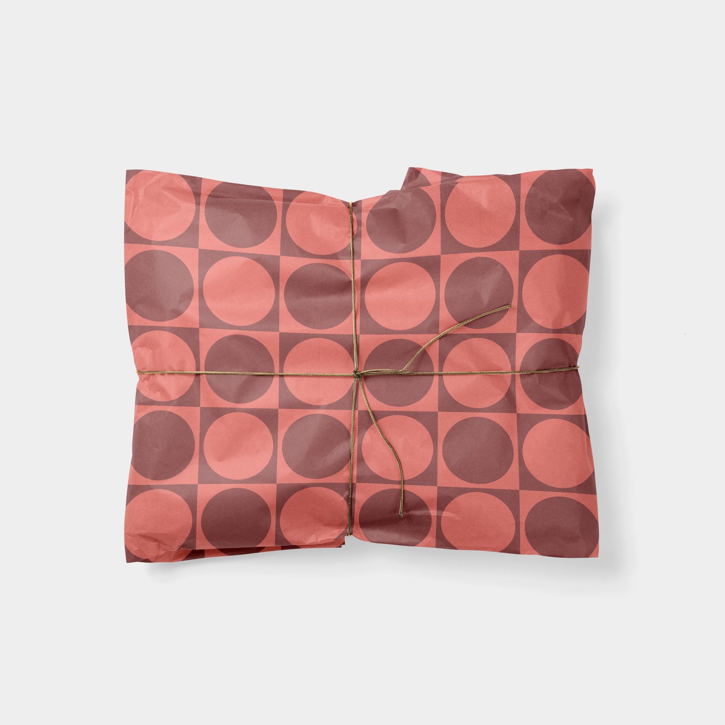 Circle Checker Gift Wrap