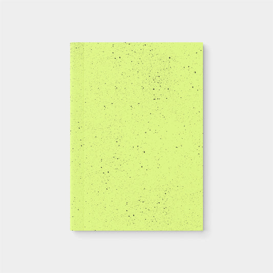 Citron Yellow Speckle Softcover Notebook