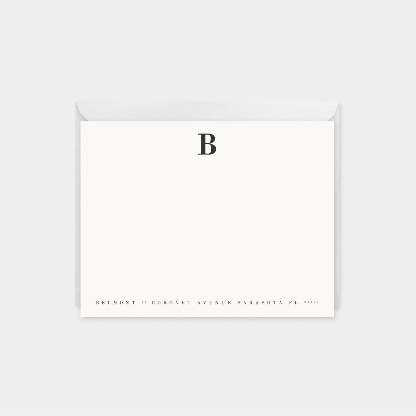 Classic Modern Monogram Note Cards-Greeting & Note Cards-The Design Craft