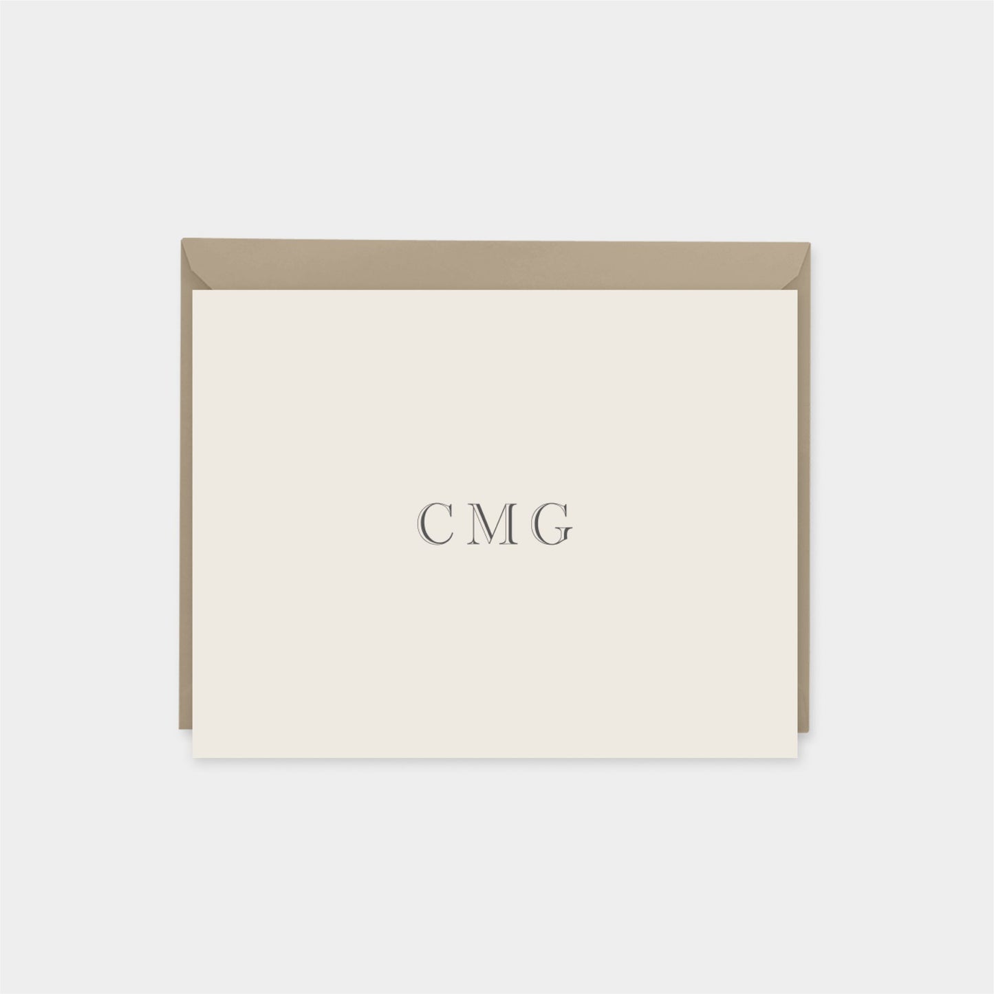 Classic Monogram Note Cards II-Greeting & Note Cards-The Design Craft