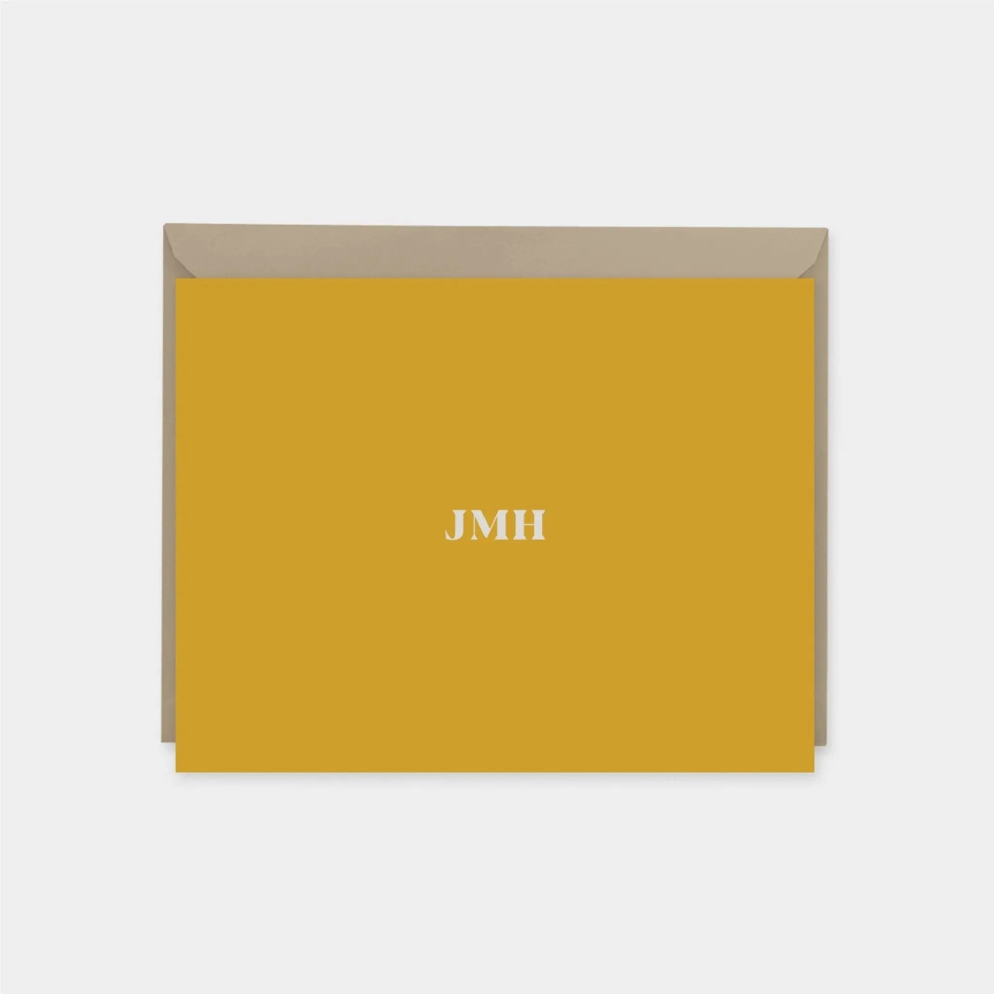 Classic Monogram Saffron Note Cards II