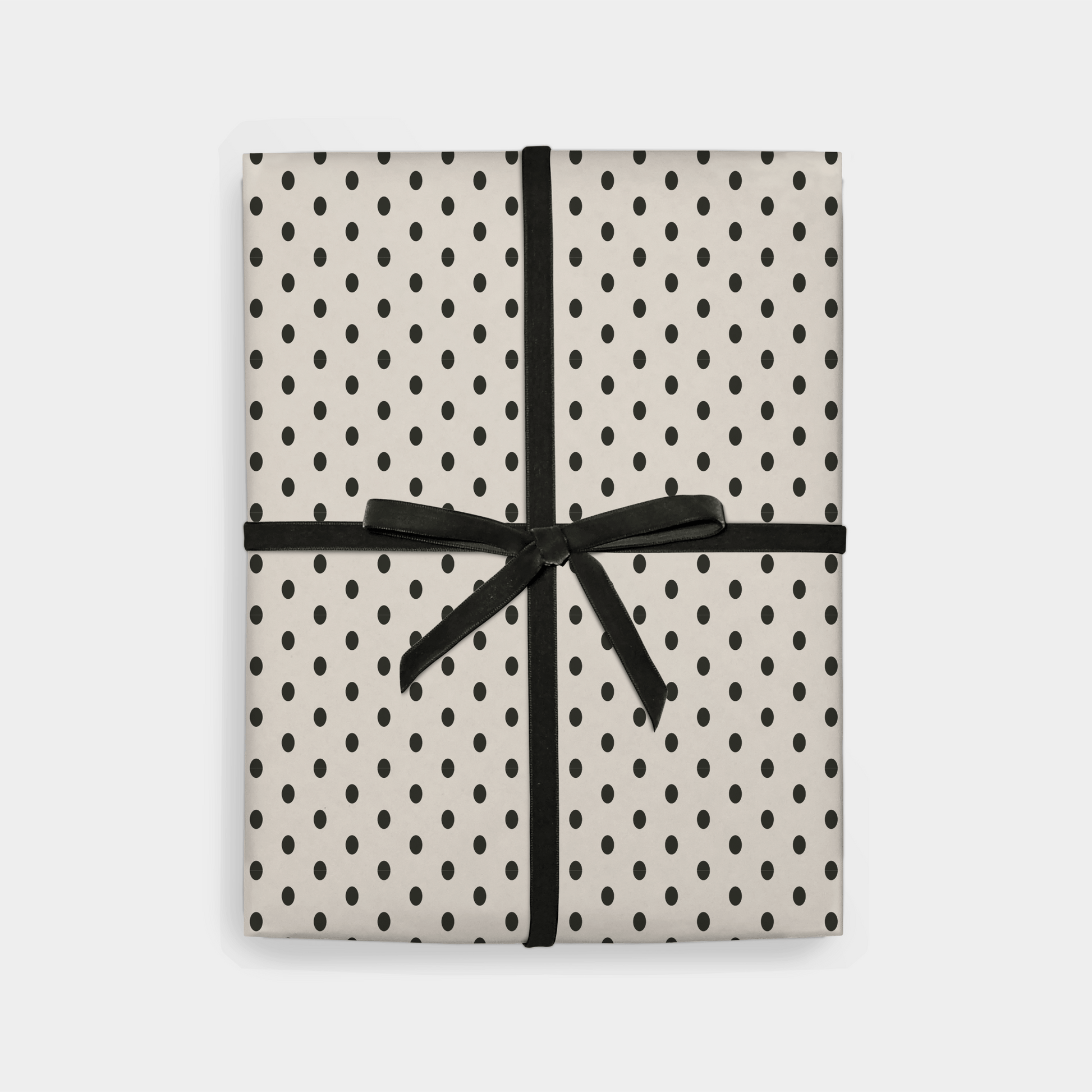 Classic Polka Dot Gift Wrap, Cream-Gift Wrapping-The Design Craft