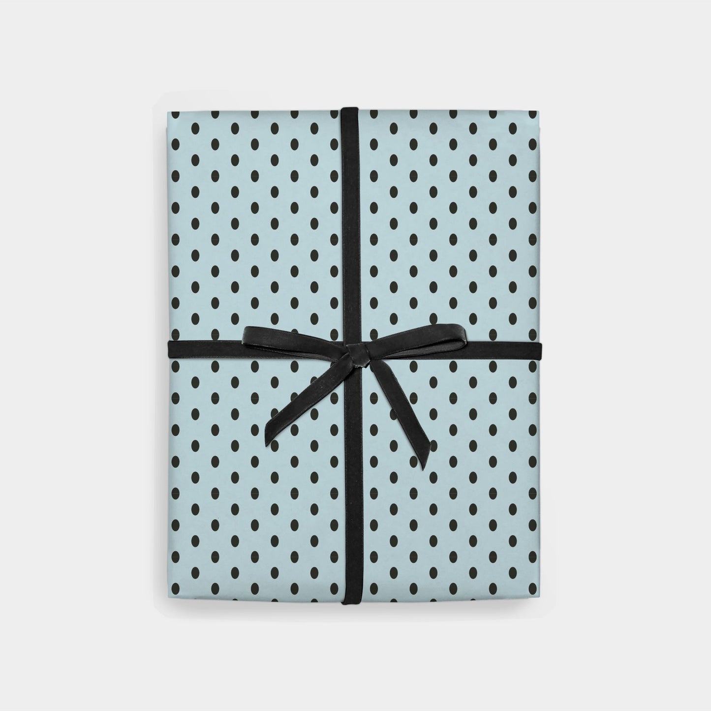 Classic Polka Dot Gift Wrap, Light Blue-Gift Wrapping-The Design Craft