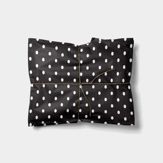 Classic Polka Dots Gift Wrap, White and-Gift Wrapping-The Design Craft