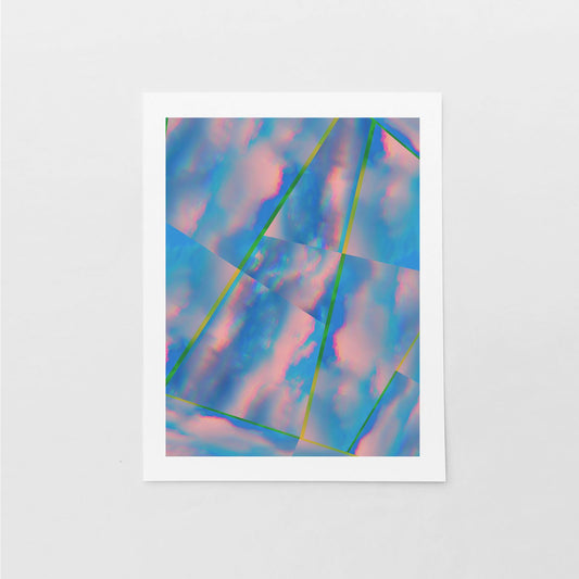 Cloud Facet Art Print-The Design Craft