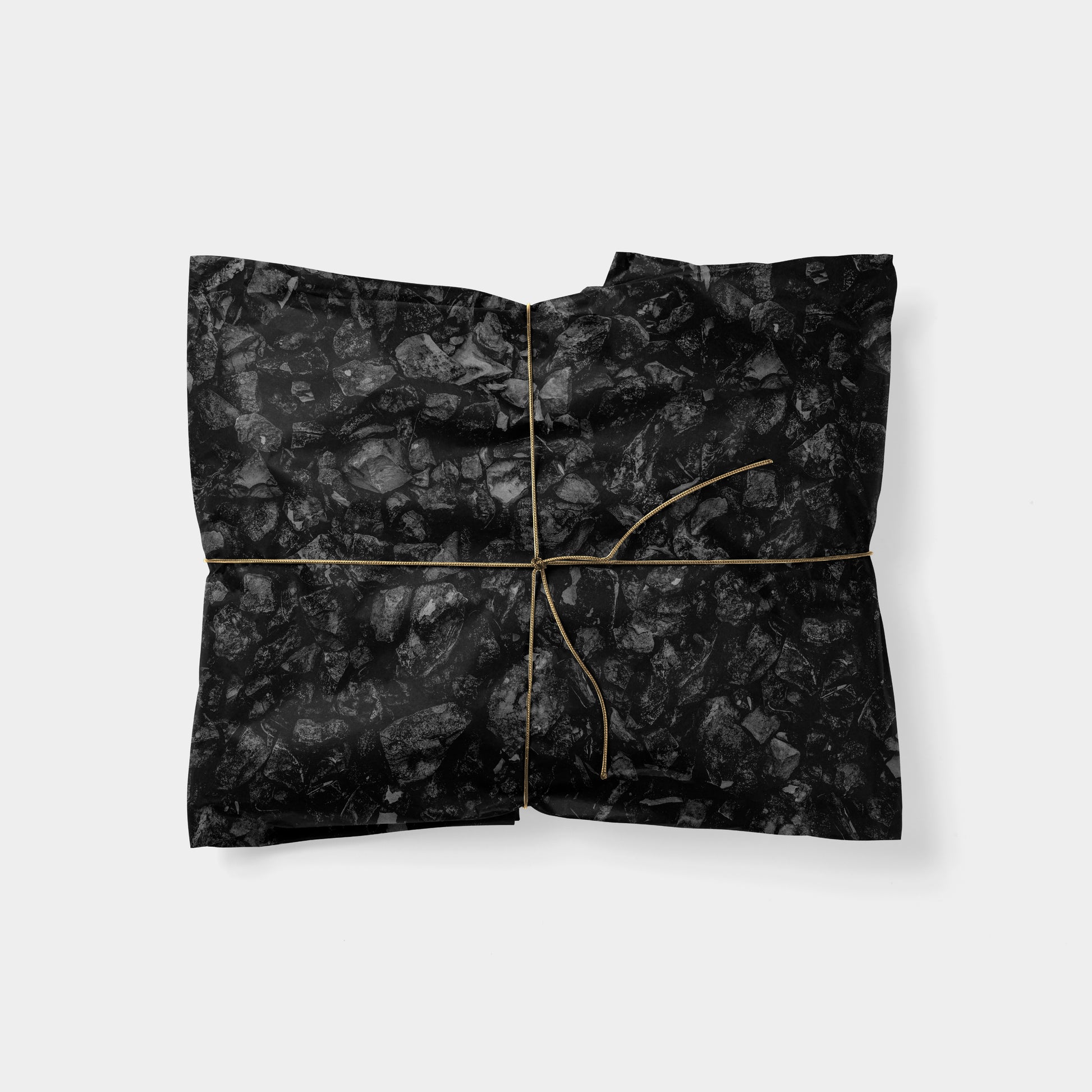 Coal Christmas Wrapping Paper