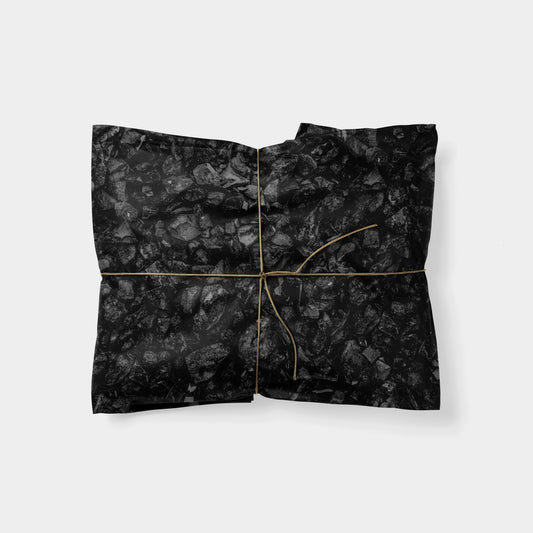 Coal Christmas Wrapping Paper