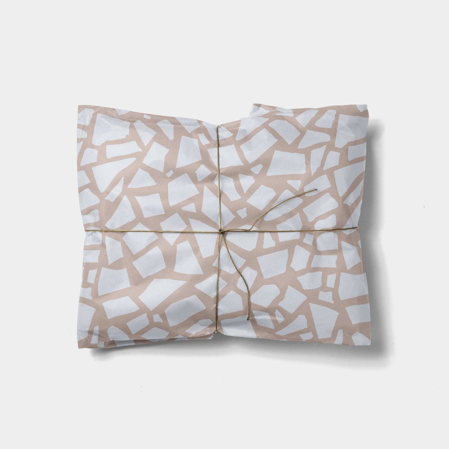 Coffee and Cream Terrazzo Gift Wrap-Gift Wrapping-The Design Craft