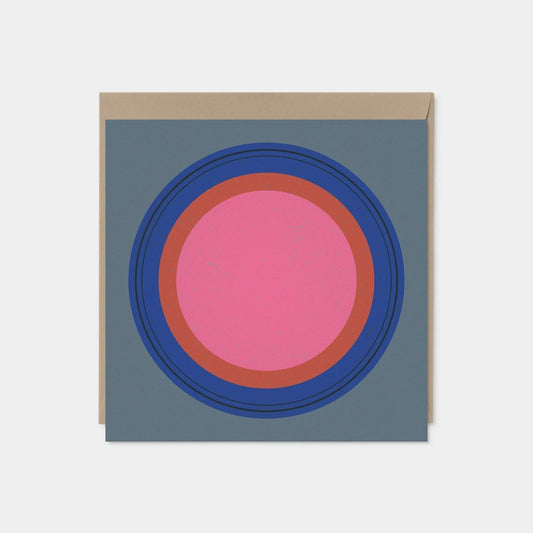 Color Block & Circle Modern Art Card II