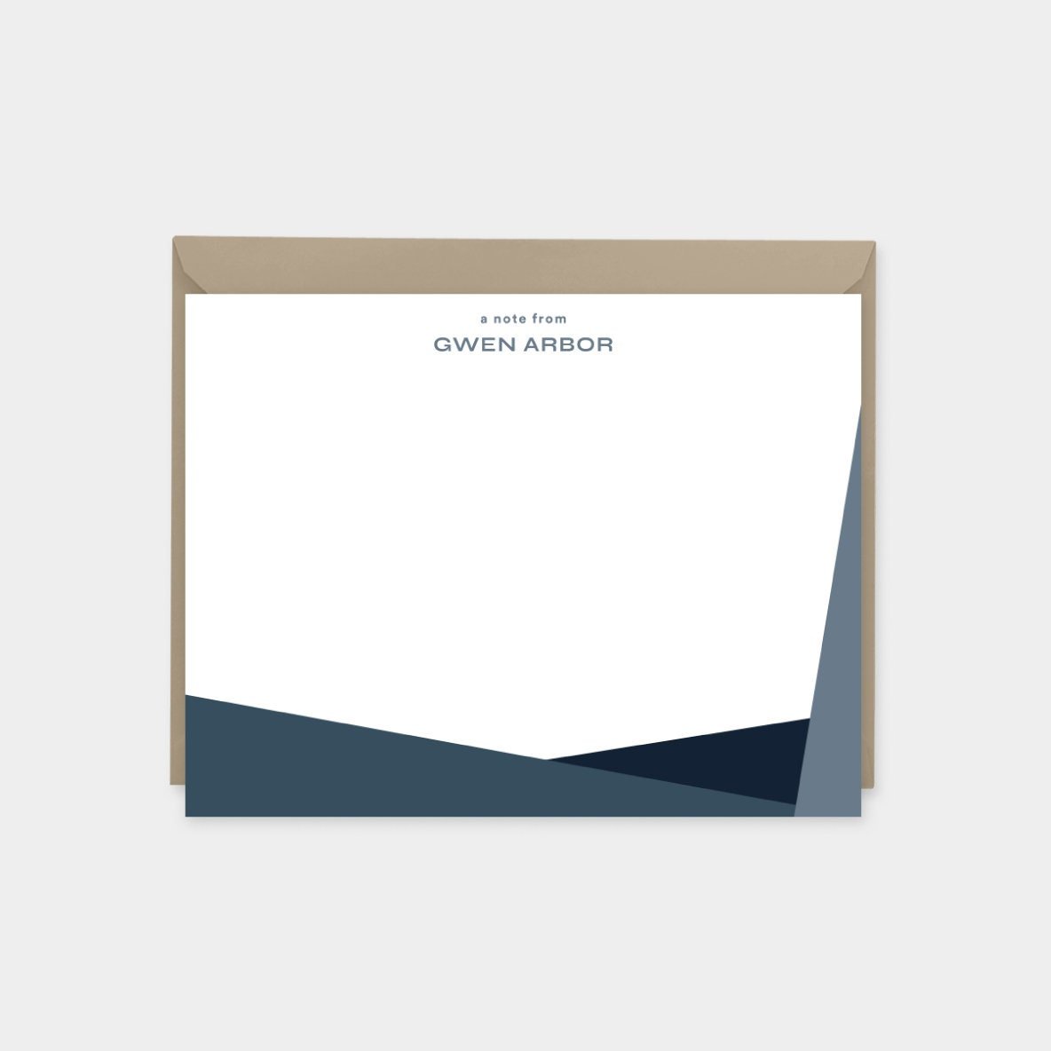 Color Block Note Cards IX-Greeting & Note Cards-The Design Craft