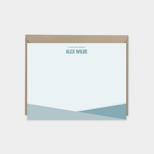 Color Block Note Cards VIII-Greeting & Note Cards-The Design Craft